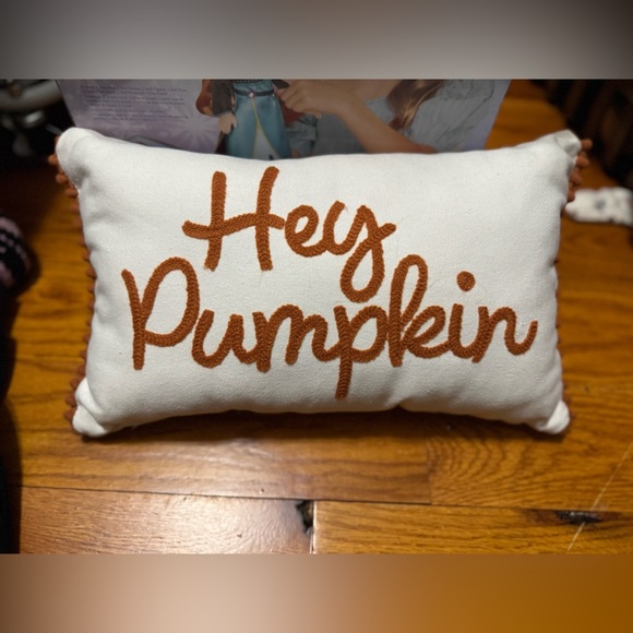 Hey Pumpkin Decorative Pillow - Picture 1 of 2